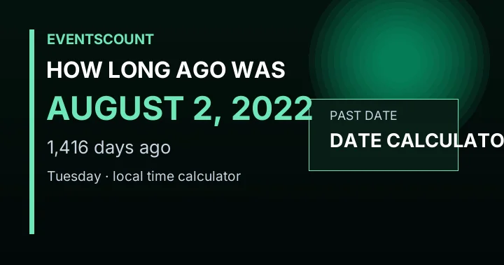 How Long Ago Was August 2, 2022?