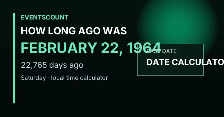How Long Ago Was February 22, 1964?