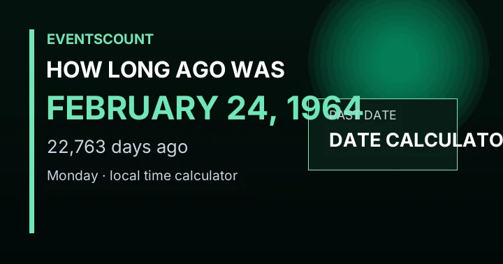 How Long Ago Was February 24, 1964?