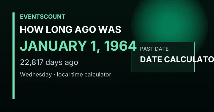 How Long Ago Was January 1, 1964?