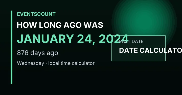 How Long Ago Was January 24, 2024?