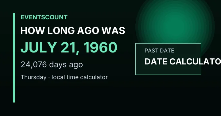 How Long Ago Was July 21, 1960?