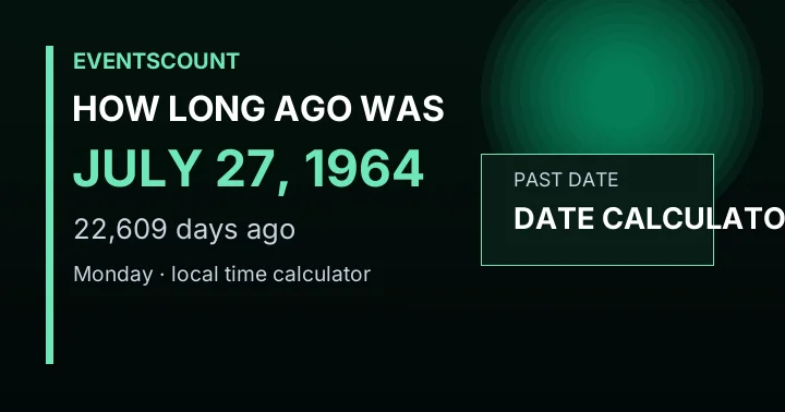 How Long Ago Was July 27, 1964?