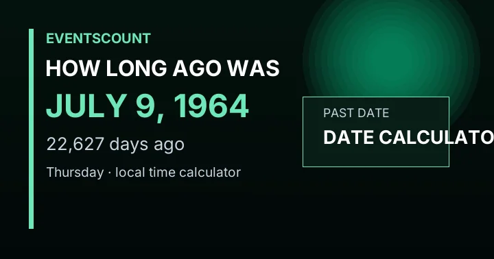 How Long Ago Was July 9, 1964?