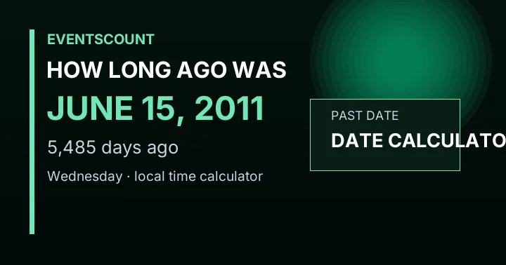 How Long Ago Was June 15, 2011?
