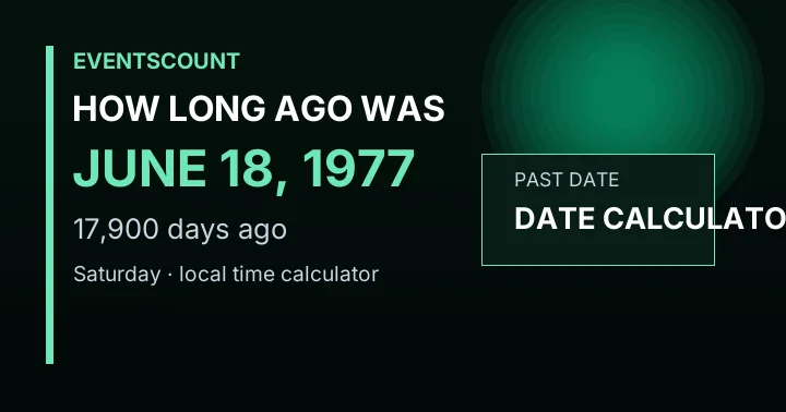 How Long Ago Was June 18, 1977?
