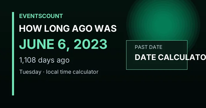How Long Ago Was June 6, 2023?
