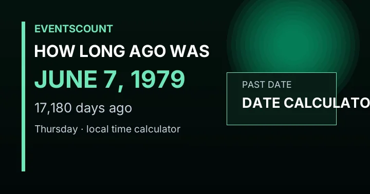 How Long Ago Was June 7, 1979?