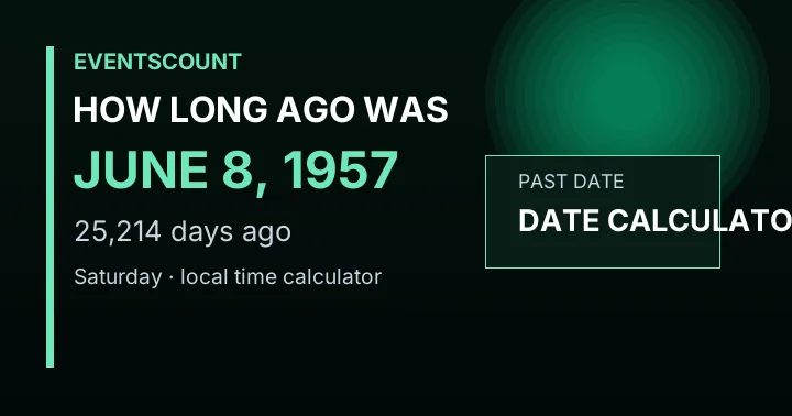 How Long Ago Was June 8, 1957?