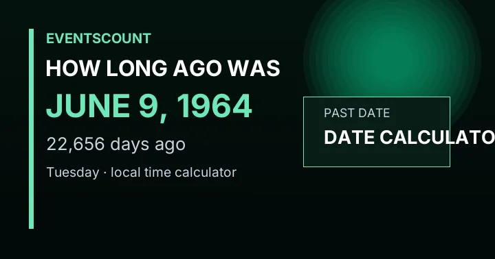 How Long Ago Was June 9, 1964?