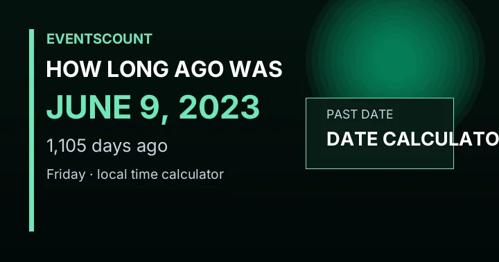 How Long Ago Was June 9, 2023?