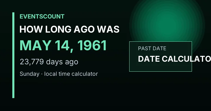 How Long Ago Was May 14, 1961?