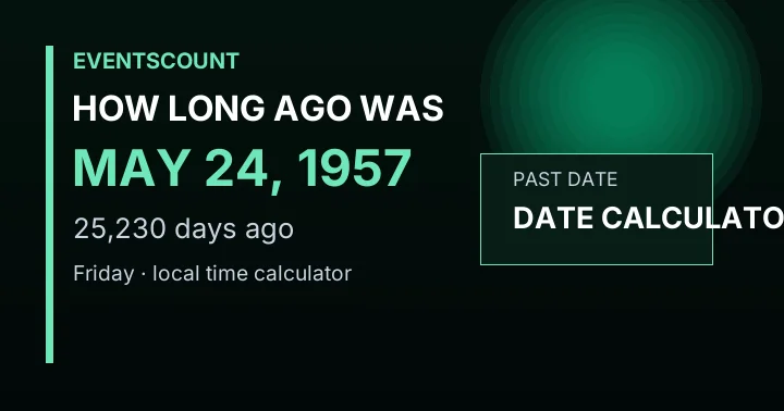 How Long Ago Was May 24, 1957?