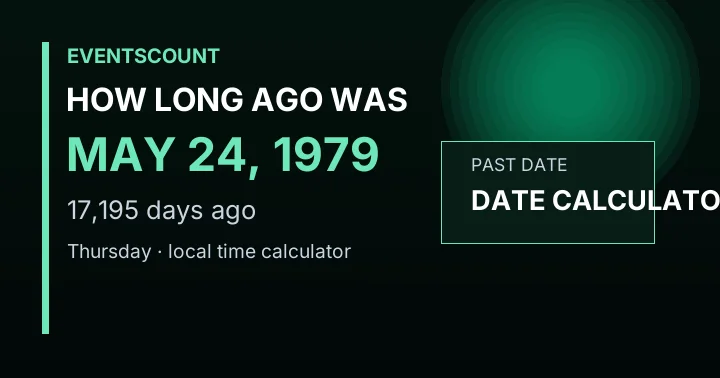 How Long Ago Was May 24, 1979?
