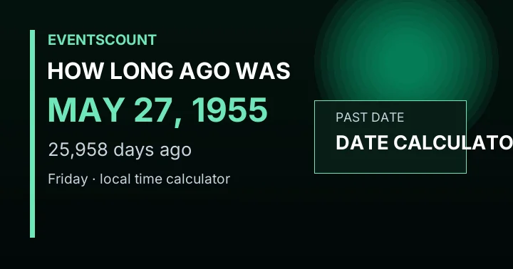 How Long Ago Was May 27, 1955?