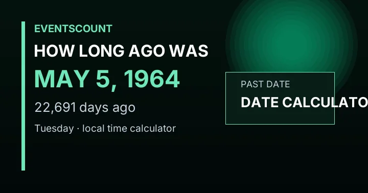 How Long Ago Was May 5, 1964?
