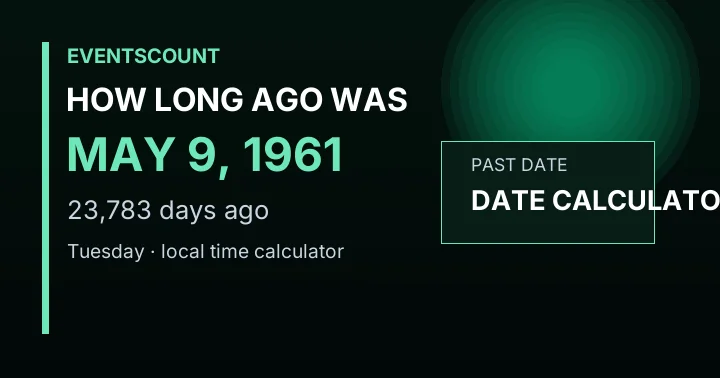 How Long Ago Was May 9, 1961?