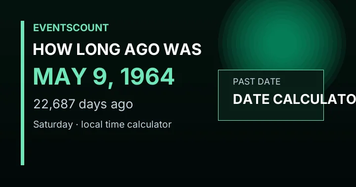 How Long Ago Was May 9, 1964?