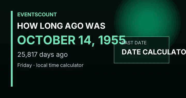 How Long Ago Was October 14, 1955?