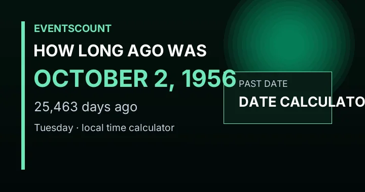 How Long Ago Was October 2, 1956?