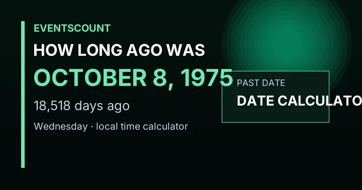How Long Ago Was October 8, 1975?
