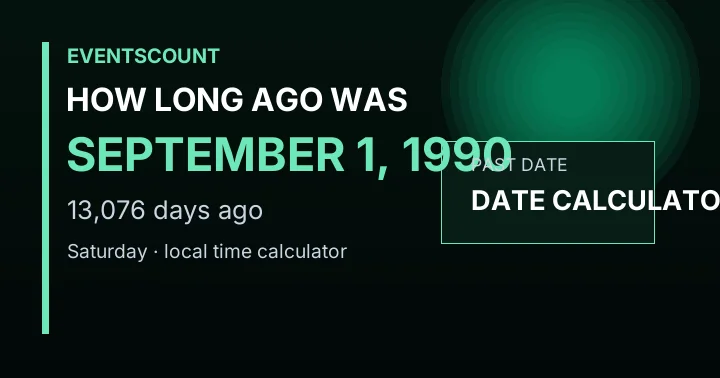 How Long Ago Was September 1, 1990?