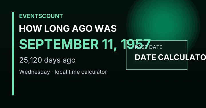 How Long Ago Was September 11, 1957?