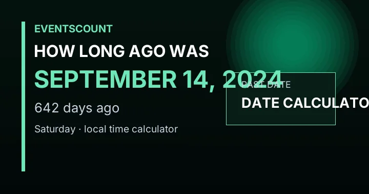 How Long Ago Was September 14, 2024?