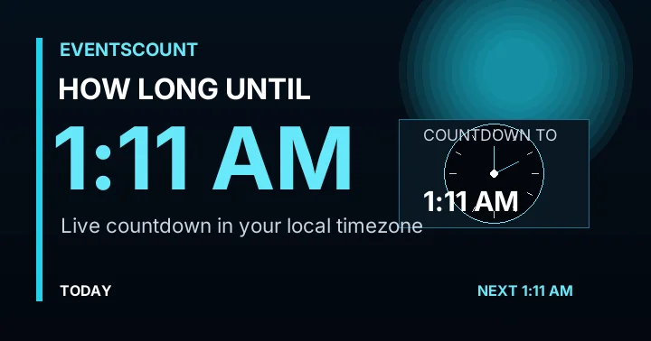How Long Until 1:11 AM?