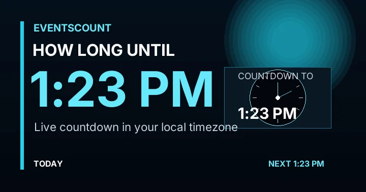 How Long Until 1:23 PM?