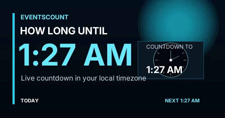 How Long Until 1:27 AM?
