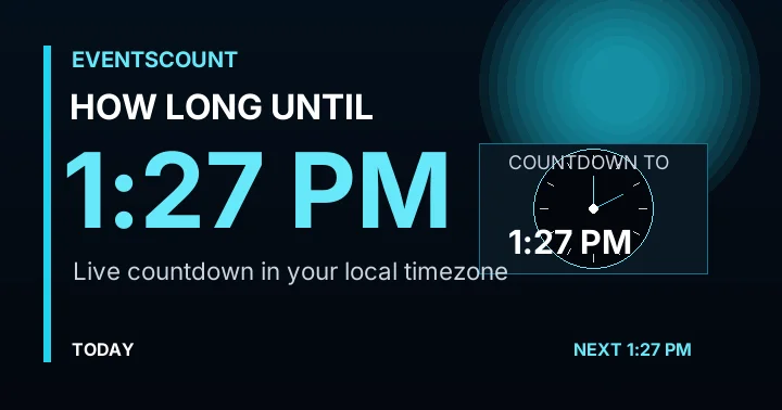 How Long Until 1:27 PM?