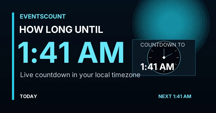 How Long Until 1:41 AM?
