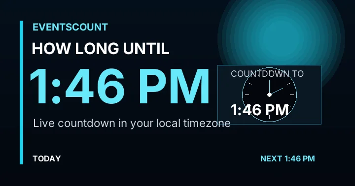 How Long Until 1:46 PM?