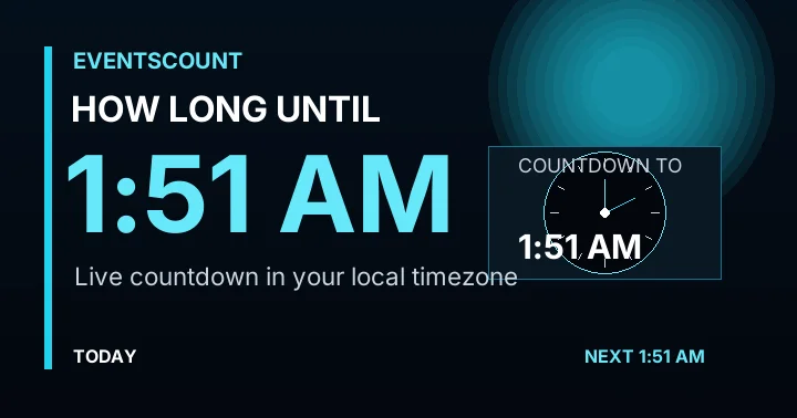 How Long Until 1:51 AM?
