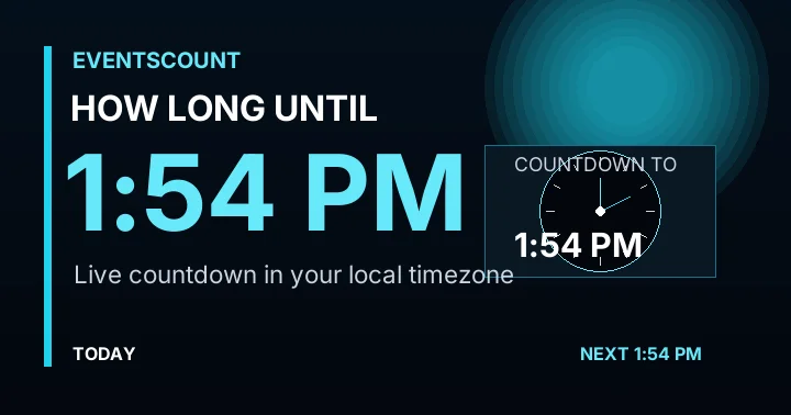 How Long Until 1:54 PM?