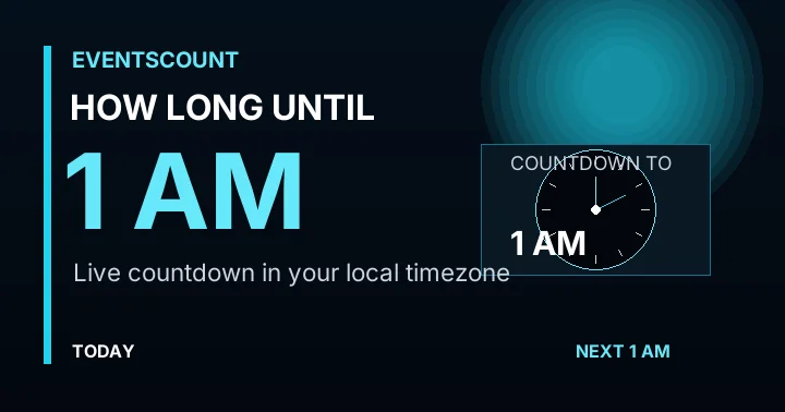 How Long Until 1 AM?