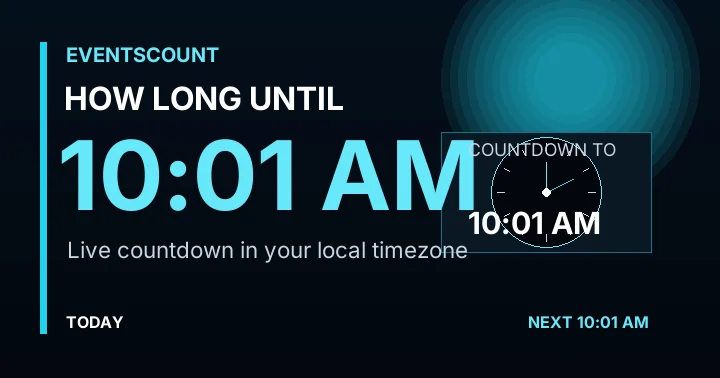 How Long Until 10:01 AM?