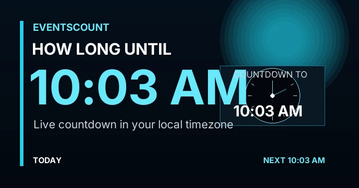 How Long Until 10:03 AM?