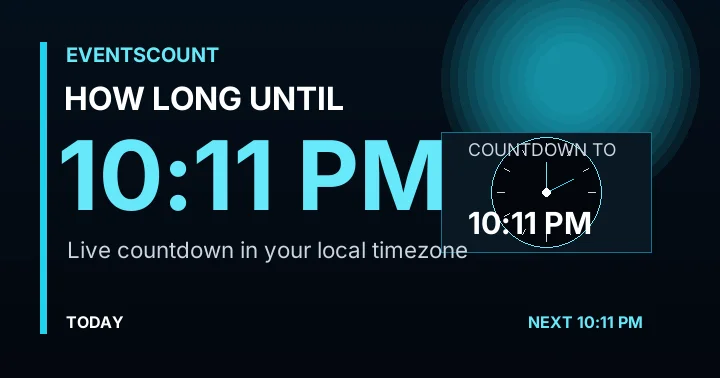 How Long Until 10:11 PM?