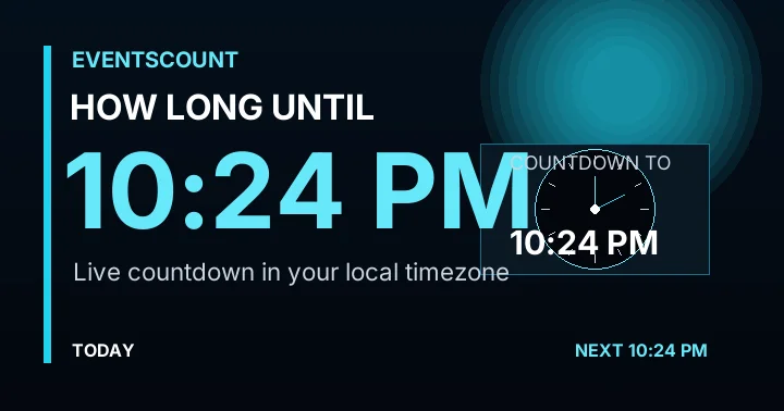 How Long Until 10:24 PM?