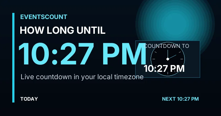 How Long Until 10:27 PM?