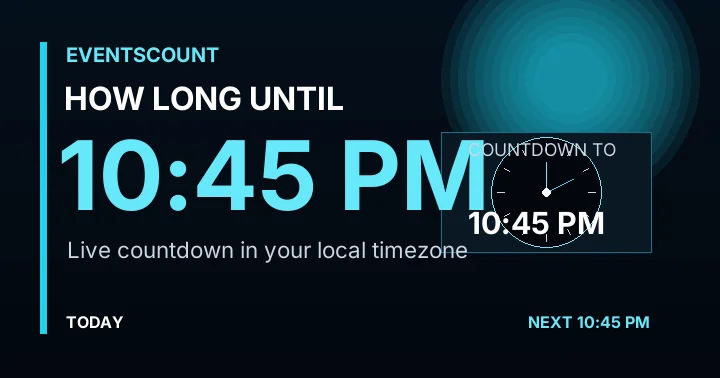 How Long Until 10:45 PM?