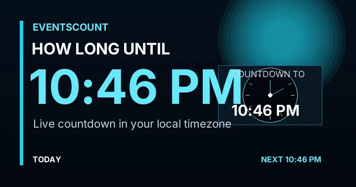 How Long Until 10:46 PM?