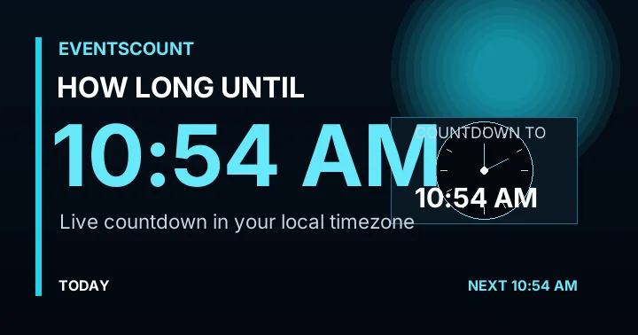 How Long Until 10:54 AM?