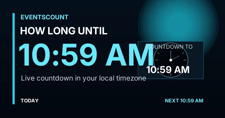 How Long Until 10:59 AM?