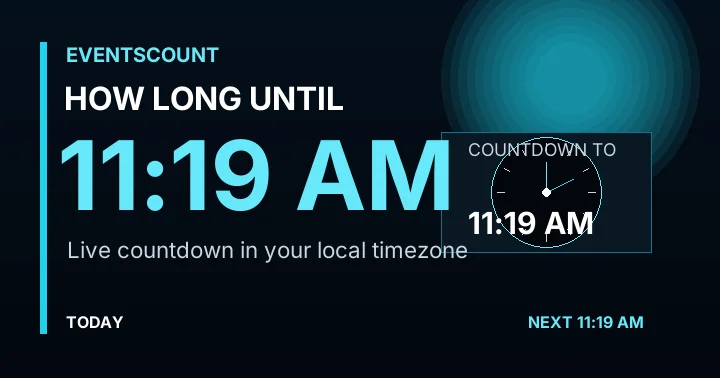 How Long Until 11:19 AM?