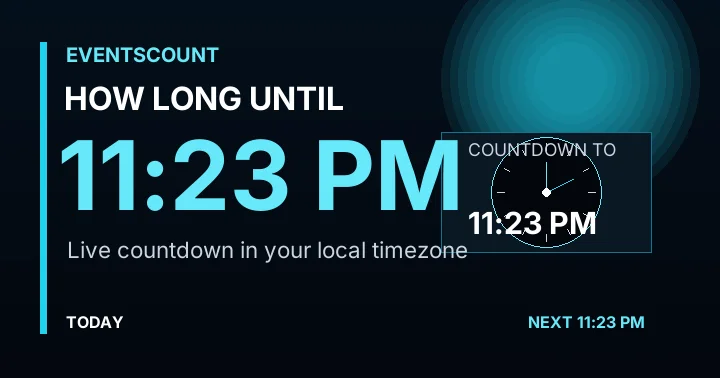 How Long Until 11:23 PM?