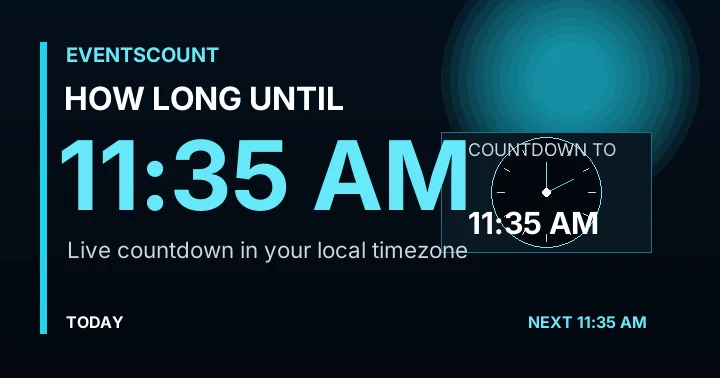 How Long Until 11:35 AM?