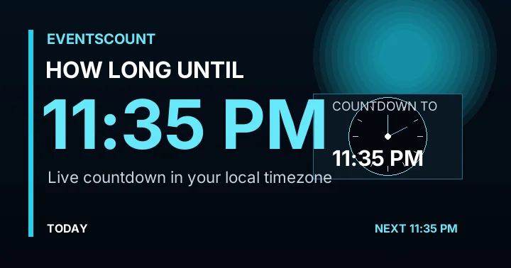 How Long Until 11:35 PM?